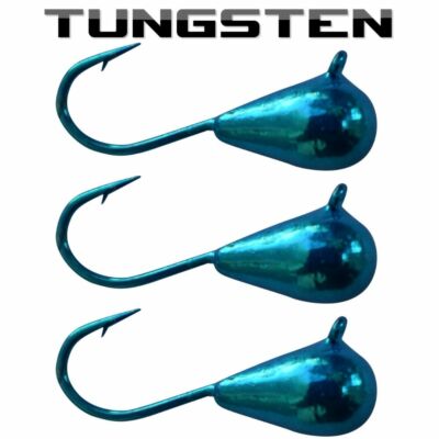 3 Jig Per Pesca Sul Ghiaccio Al Tungsteno &ndash; Kenders Outdoors, Arancione Metallico, Taglie Multiple