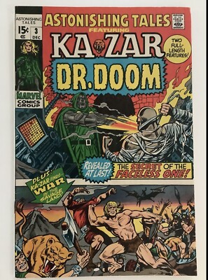 ASTONISHING TALES # 3 ~ 1970 MARVEL ~   1ST APP ZALADANE ~ LOTS OF PICS ~ FINE+