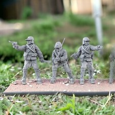 Japanese NCOs X3 28mm WW2 Wargames  Display Miniatures