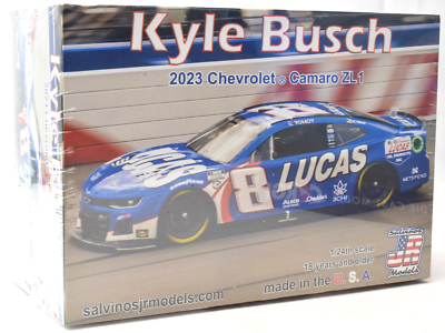#ad Salvinos JR Models quot;Lucasquot; Kyle Busch 2023 Camaro ZL1 Nascar 1 24 Scale Car Kit $49.99