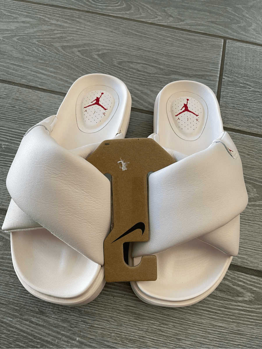 NIKE JORDAN Sophia Light Soft Pink Platform Slides Size 12 NWT