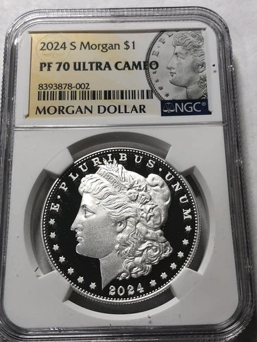 2024-S Morgan Dollar (NGC PF70 UCAM) Free Shipping.