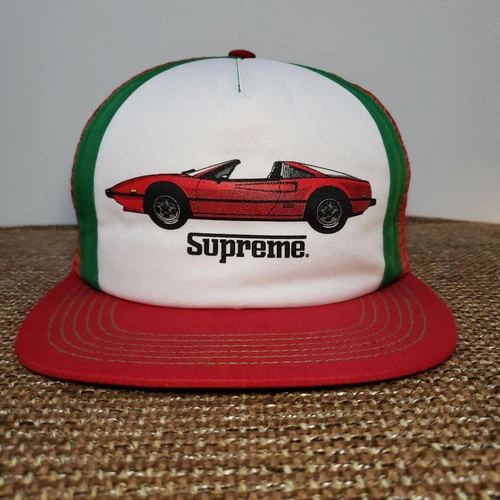 Capuchon Supreme GT 5 panneaux Ferrari Mesh Cap 2013 printemps/été adultes GRATUIT