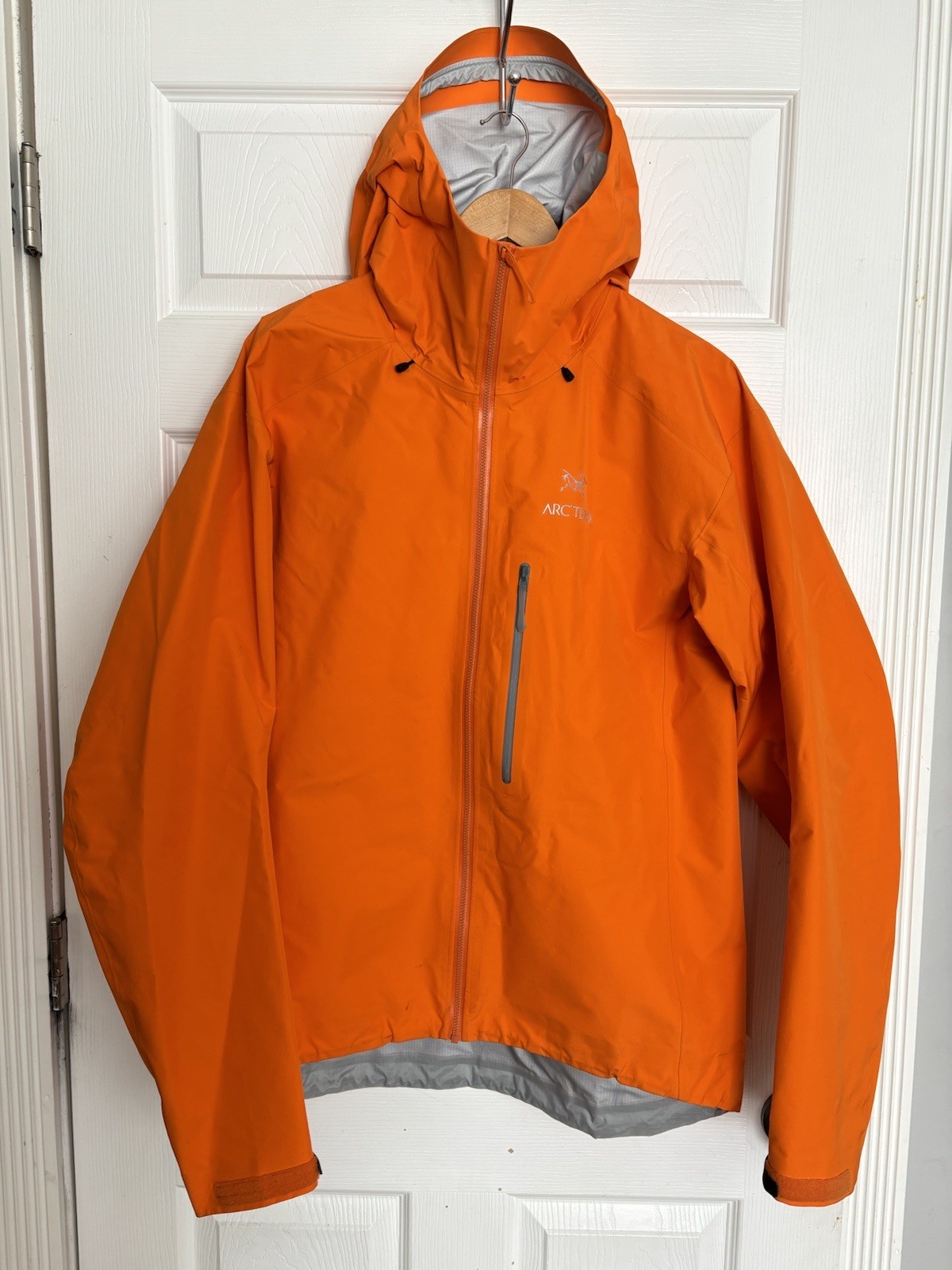 ARC'TERYX giacca leggera arcteryx alpha fl taglia large arancione rara ? usata 001