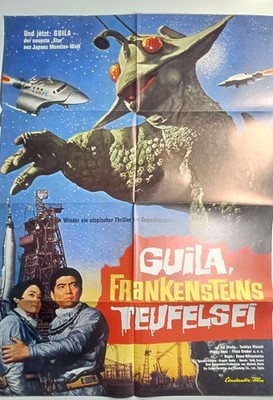 Filmplakat GUILA FRANKENSTEINS TEUFELSEI A1 Kinoposter SciFi Godzilla 1972