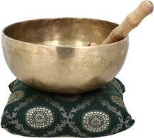 8" Buddhist Bowl Music Brass Himalayan Sound Healing Singing Bowl for Meditation