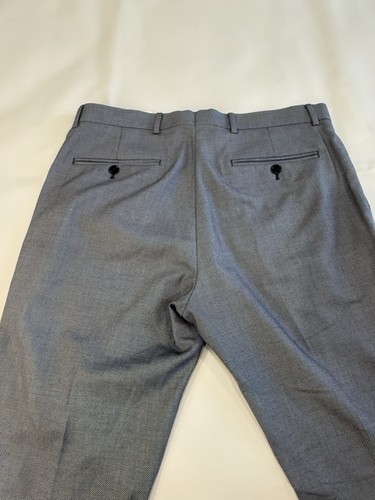 Zara Men’s Pants Trousers Sz 32 Grey Tweed Slacks Business Casual a - Picture 2 of 8