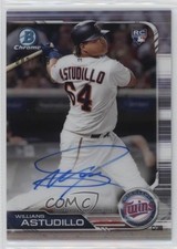 2019 Bowman Chrome Rookie Refractor 2/499 Willians Astudillo #CRA-WA Auto 19bb