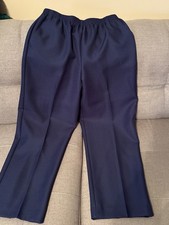 Alfred Dunner Classic Fit Pant Blue Size 14 Proportioned Short NWT