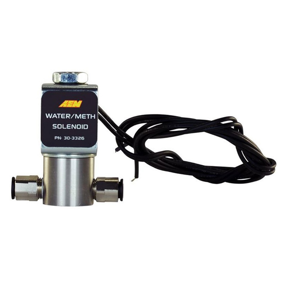 GENUINE AEM 30-3326 High-Flow Low-Current WMI Solenoid Shut-Off Valve