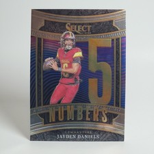 2025 Panini Select Numbers Jayden Daniels #22