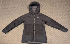REI Co-Op Stormhenge Peak 850 Down Hooded Zip Puffer Jacket Black Waterproof M