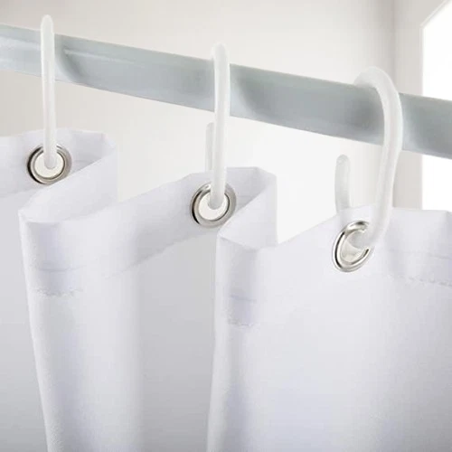 Cortina de ducha Highland Cow - Diseño de granja juguetón, 70x70 con ganchos Foto 2 de 4