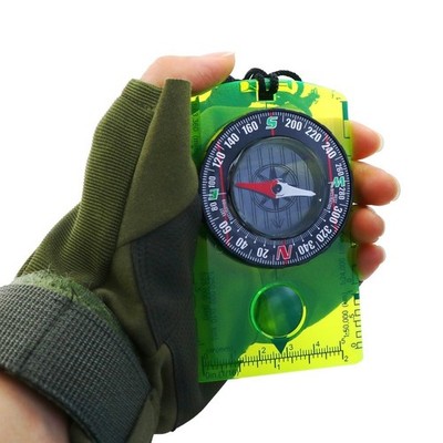 Acryl Kartenmaßstab mit für Kompassfunktion für Outdoor Navigationsbedürfnis