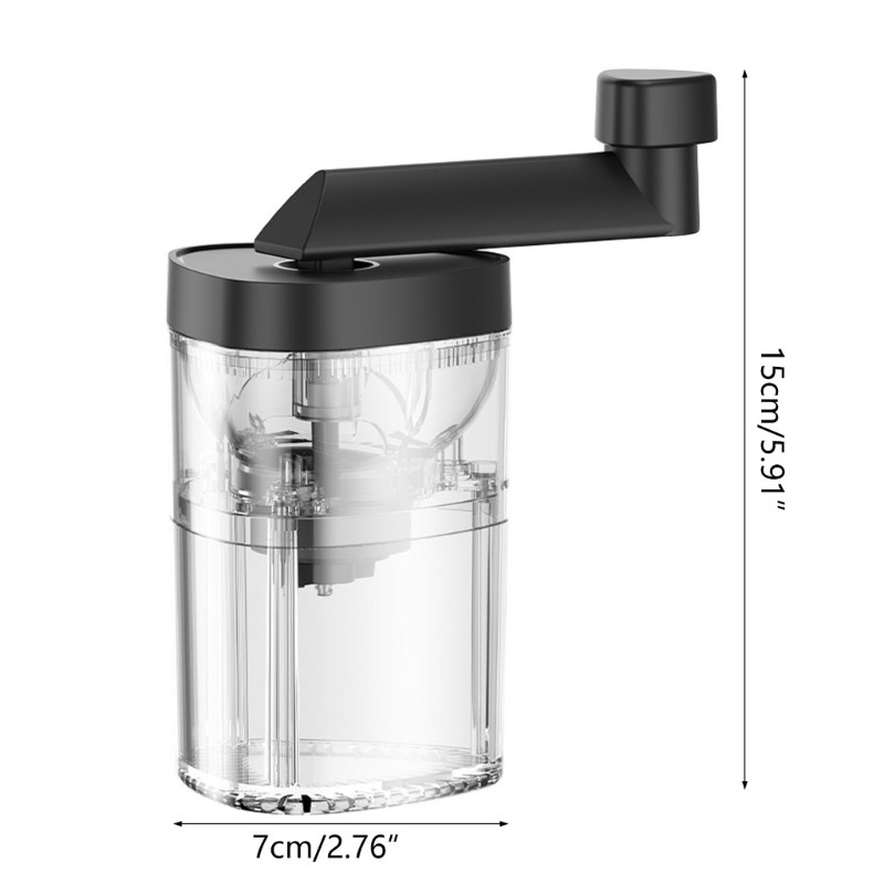 Travel Manual Coffee Grinder Maker Conical Burr Mill With Adjustable Setting