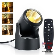 LED Spot Lights Indoor, 7W 120V Uplighting Indoor with Remote Control Black