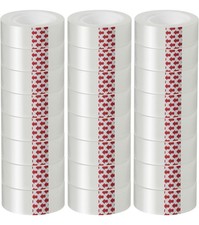 24 Rolls Transparent Tape Refills, Clear Tape Dispenser Refill Rolls, Glossy ...