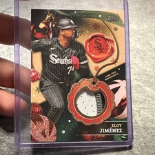 Topps 2024 Holiday Relics Eloy Jiménez Chicago White Sox #RC-EJ Red Glitter /10