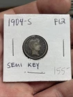1904-S Barber Dime 10c Semi Key