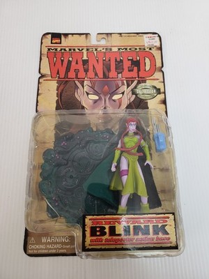 1998 Marvel Entertainment Most Wanted Blink With Teleporter Base Action Figure