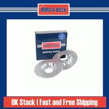 2x Brake Discs Solid For Citroen C4 X 1.2 PureTech 100 Borg Rear 1643574180