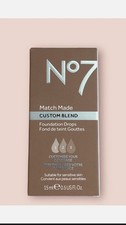 Brandneu - Boots No7 Match Made Custom Blend Foundation Drops CHESTNUT 15ml