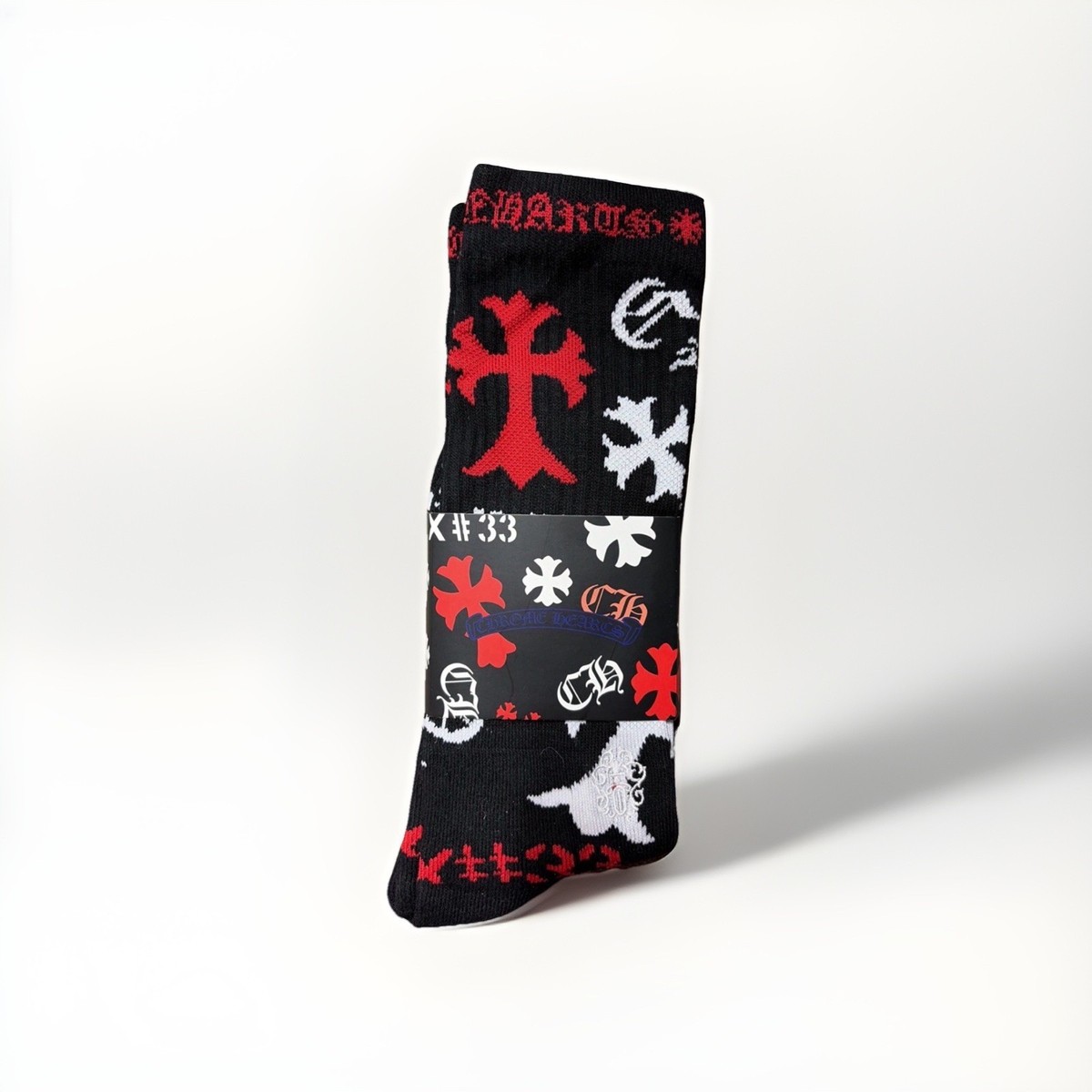 Chrome Hearts Stencil Socks, Black, New, Authentic | eBay