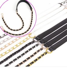 Metal Leather Chain Replacement Crossbody Shoulder Handbag Bag Strap 60CM-120CM