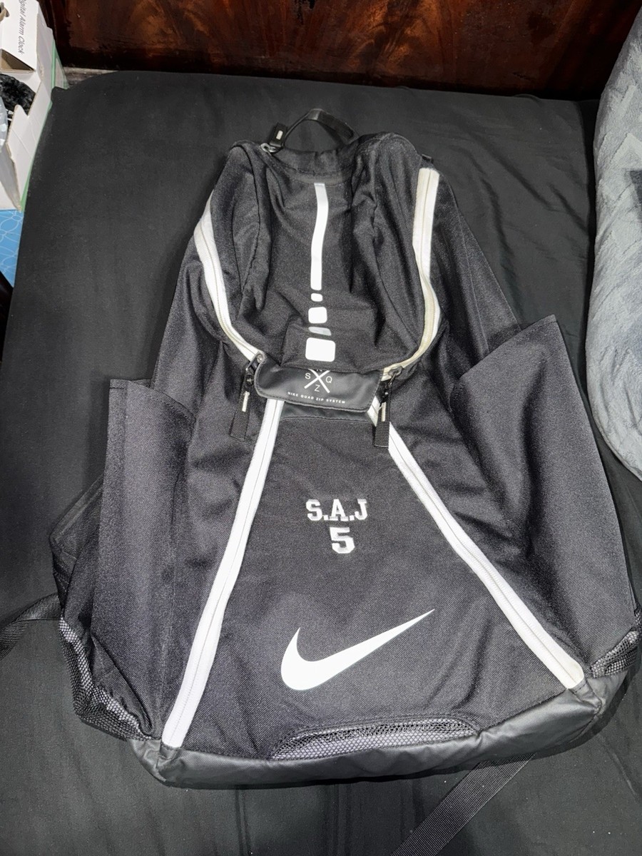 pro basketball nike elite max air backpack customized