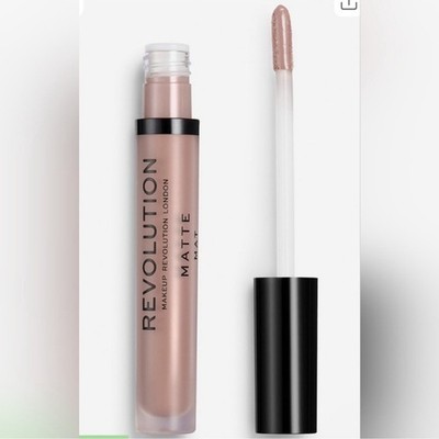 Makeup Revolution Matte Liquid Lipstick Hustle 119 Neutral Pinky Nude Vegan