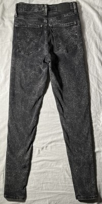Levis Mile High Super Skinny Jeans Womens 27x30 (actual 27x28.5) Black High Rise