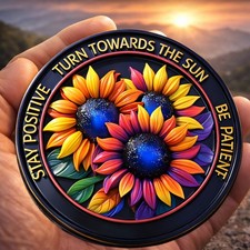   4 Year Sobriety Coin, AA Chip Medallion Alcoholics Anonymous Four Years Sober