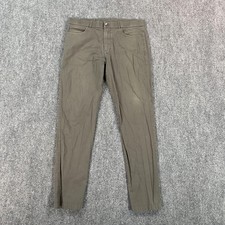 Greyson Pants Mens 35x32 Olive Green 5-Pocket Golf Chino Performance Stretch