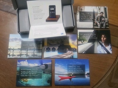 Amex Platinum Welcome Package - Box/Paper Only NO CARD American