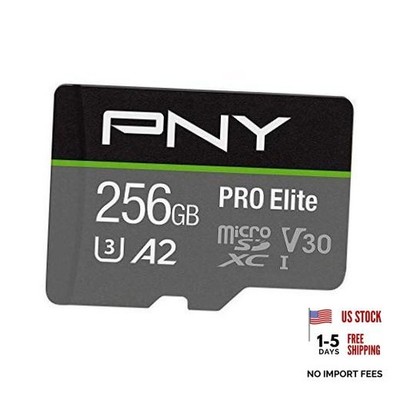 P-SDU256V32100PRO-GE PRO Elite Class 10 U3 V30 microSDXC Flash Memory 256GB