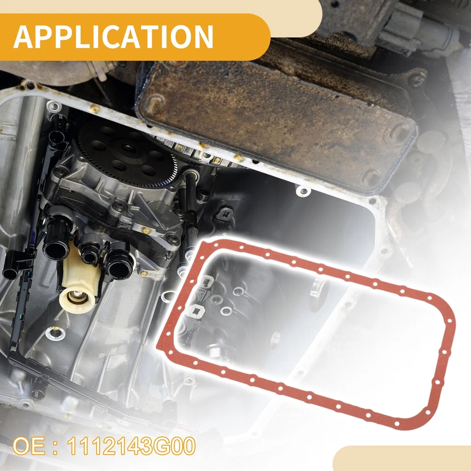 No.1112143G00 Car Oil Pan Gasket for Nissan Pickup 1998-2005 1 Pc - Image 3 of 4