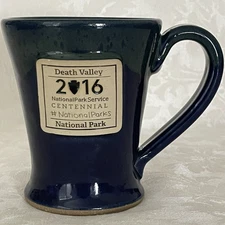 Death Valley 2016 National Park Centennial Sunset Hill Stoneware Cobalt Cup Mug