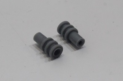 Seat Altea 5P 2 Stück Kabelverbinderdichtungen 3,9 x 7,8 mm, grau, neu, original