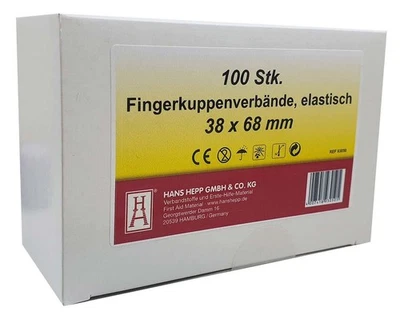 Butterfly Pflaster Fingerkuppen Fingertip elastisch 38 x 68 mm 100 Stück - Bild 1 von 3