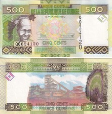 Guinea 500 Francs 2015 P 47 a UNC