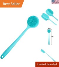 Luxurious Silicone Back Scrubber with Ergonomic Handle - Ultimate Shower Bliss