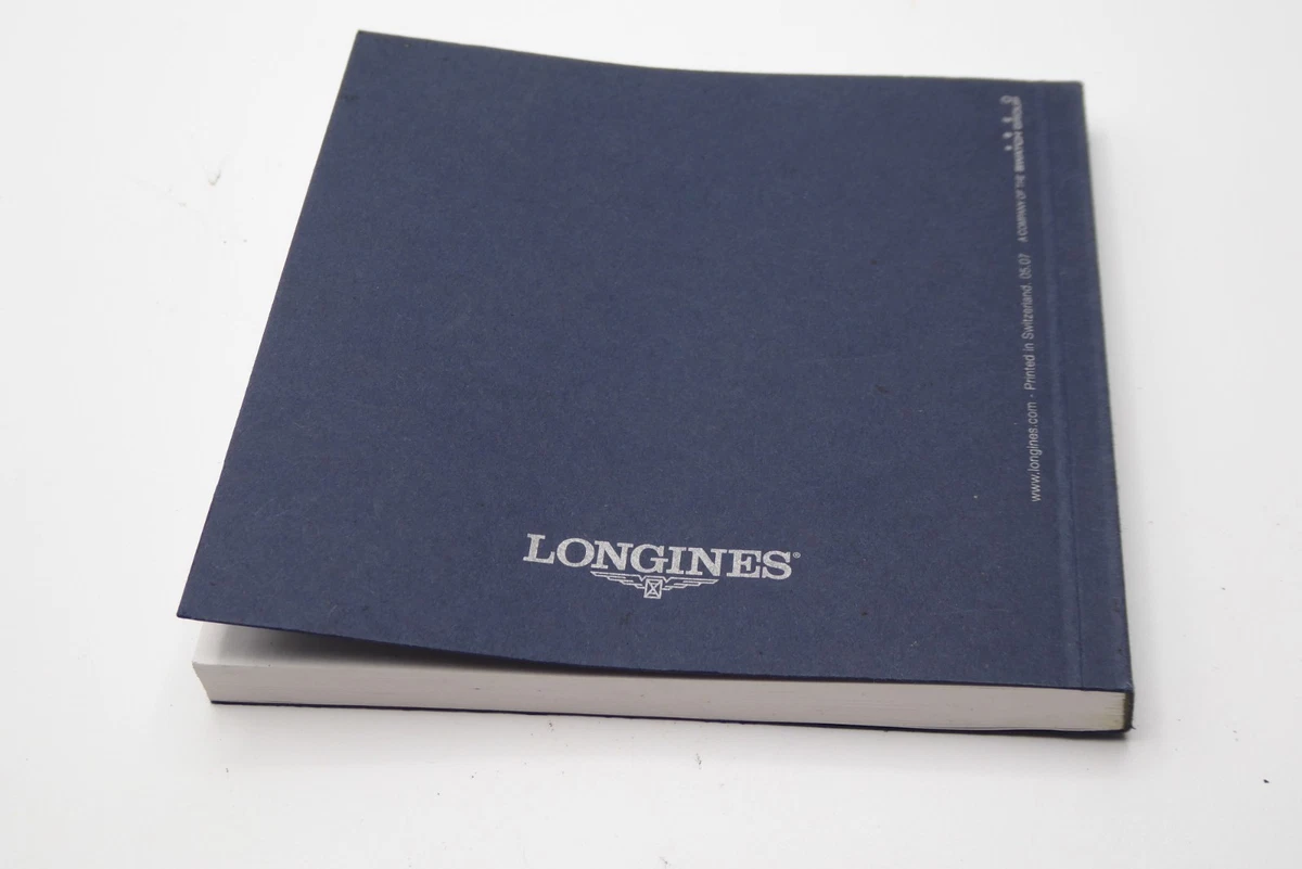 Longines instructions for use booklet cal. L651