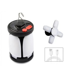 High Power Solar LED Camping Lantern Rechargeable 4500mAh 1000LM Emergency Power