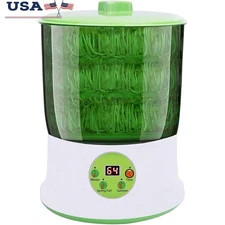 Intelligent Bean Sprouts Machine Automatic Seed Sprouter 3 Layers LED Timer New