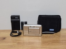 Pentax Optio Z10 8.0MP Compact Digital Camera Silver Tested + charger, batteries