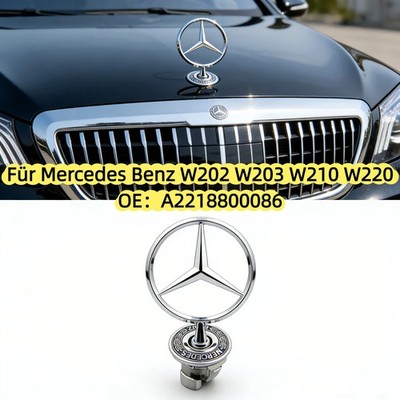 Stern Motrohaube Emblem A2218800086 Für Mercedes Benz W202 W203 W210 W220