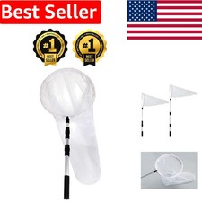 Deluxe Large Butterfly and Insect Net with 14" Ring  36" Telescoping Handle