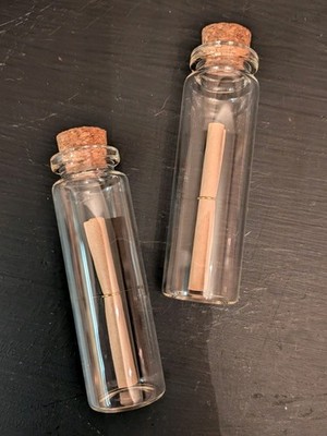 NEW (54) ''MAKE A WISH'' party favors; 3'' Bottles, Cork & paper w ring; 54  sets