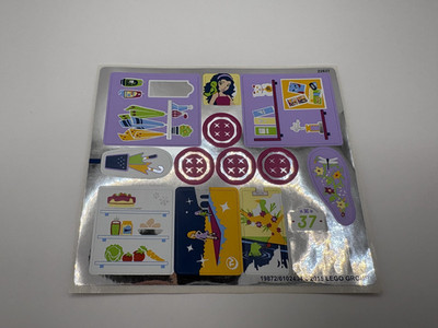 LEGO  Original Aufkleber Sticker 19872 für 41095 Friends Emmas House NEU 120