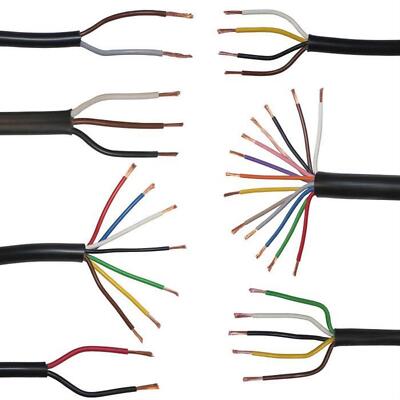1-100m FLRYY Fahrzeugleitung rund flach Kabel Litze KFZ Anhängerkabel FLYY-fl